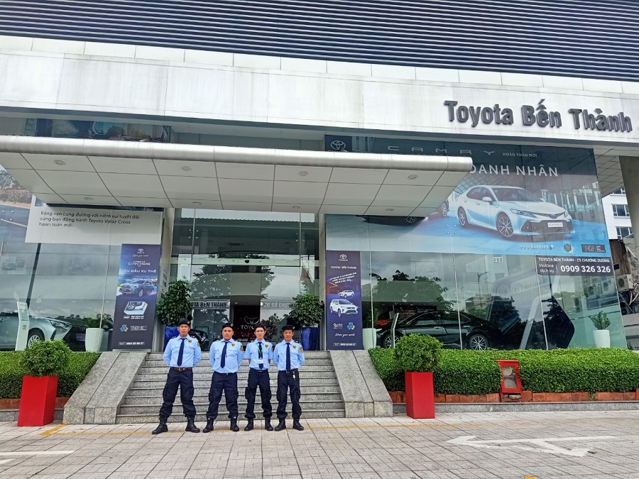 dịch vụ bảo vệ chuỗi showroom Toyota tại TPHCM