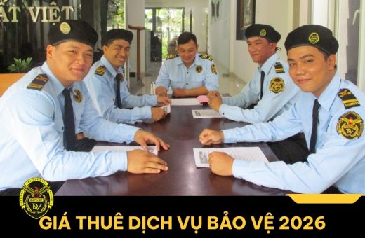 Bảng giá thuê dịch vụ bảo vệ 2026 mới nhất hiện nay